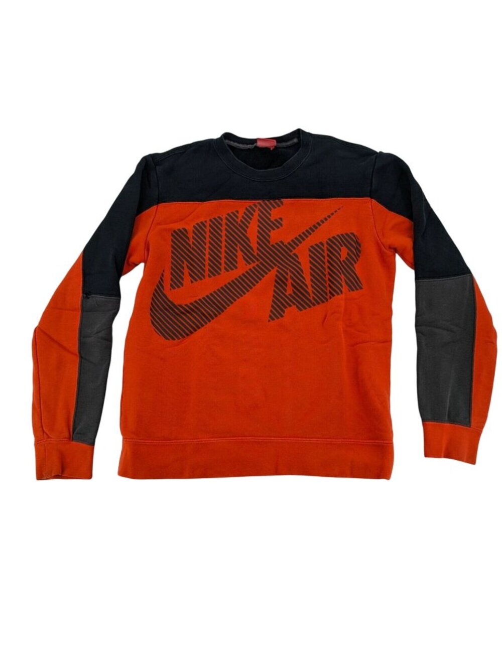 Nike Air Crewneck Sweatshirt Colorblock Y2K Swoosh Logo Streetwear Cozy Medium